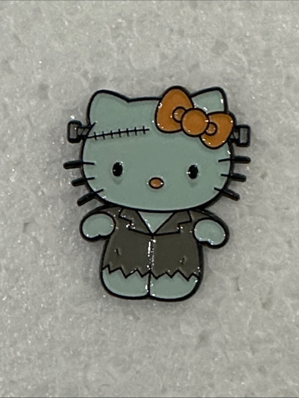 Hello Kitty Frankenstein Enamel Pin - Blue & Orange Kids Accessory